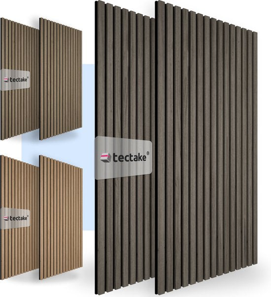 Lot de 2 panneaux acoustiques - tectake - Panneau absorbant le son, Réduction du bruit - 120x60x2,1cm