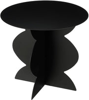 Table d'appoint Rafi de Mica Decorations - H40 x Ø45 cm - Fer - Noir