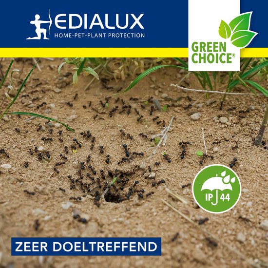 Edialux Sonic Defend Mieren Solar, répulsif anti-fourmis à énergie solaire, protège votre jardin contre les fourmis grâce à des vibrations et des signaux sonores ; sans danger pour les animaux domestiques et les organismes vivant sous terre ; surface maxi