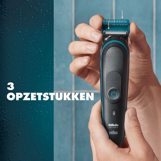 Tondeuse intime Gillette - Tondeuse pour les parties intimes et tondeuse pour le corps pour hommes - pour le pubis