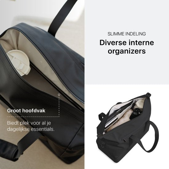 ONYX The Weekender – Sac de voyage pour femmes et hommes – Sac de week-end 50 L – Sac de voyage en tant que bagage à main – Noir Onyx