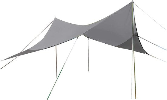Bo-Camp - Tarp - Motif en losange « Travel » - Rectangulaire - 4 x 4 mètres
