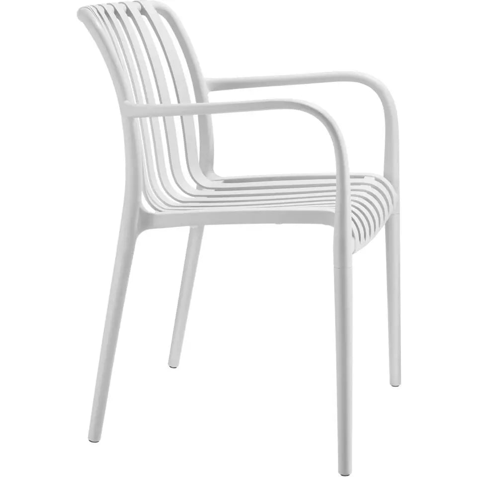 Tectake Chaises de jardin Alcudia, lot de 2 - Résistantes aux intempéries - Empilables - En plastique