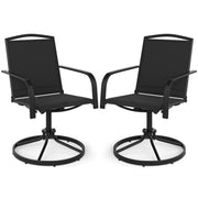 Ensemble de 2 fauteuils à bascule pivotants Coast - dossier haut - conception ergonomique - couleur café
