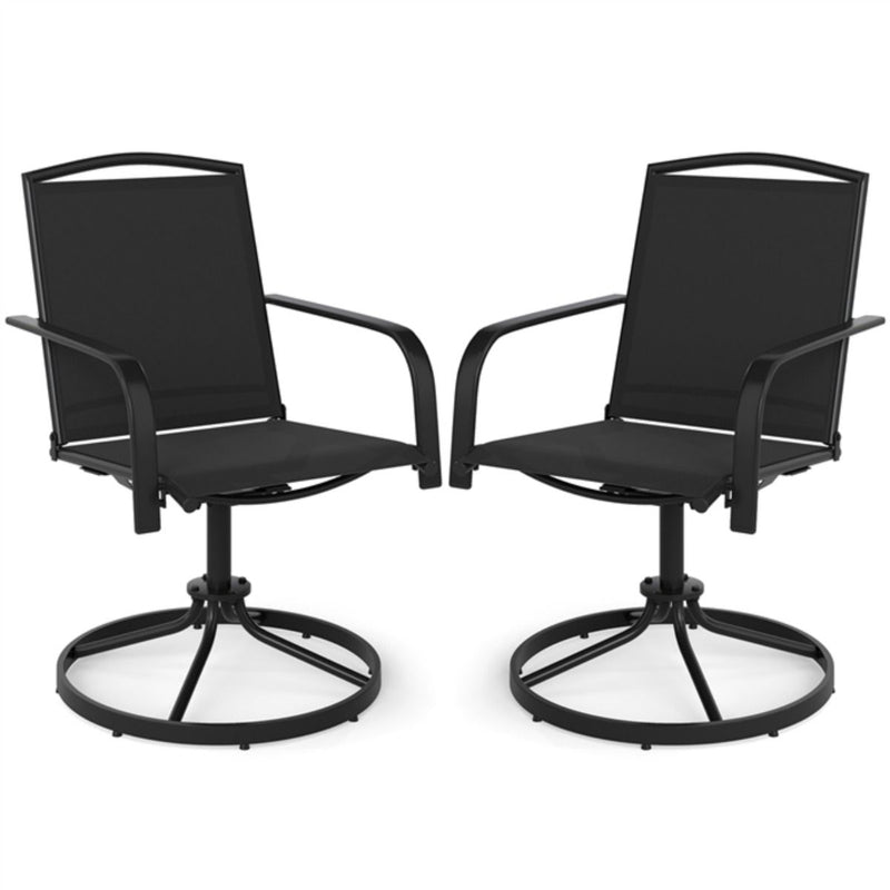 Ensemble de 2 fauteuils à bascule pivotants Coast - dossier haut - conception ergonomique - couleur café