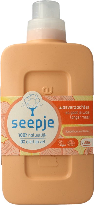 Adoucissant Seepje au bois de santal et à la pêche - 30 lavages - 750 ml