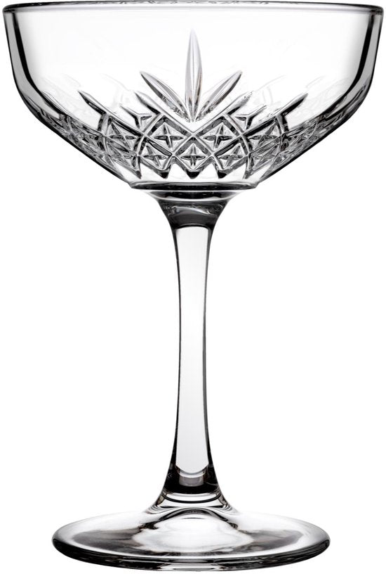 Pasabahce - Coupe à champagne - Timeless - 25,5 cl - Lot de coupes à champagne - 4 pièces