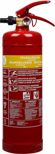 Smartwares 10.014.97 Extincteur - 2 litres - Mousse - Avec support de suspension - Classe de feu AB - Certifié BSI