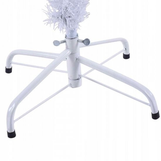 Sapin de Noël artificiel Coast - avec support - PVC - métal - 210 cm - blanc