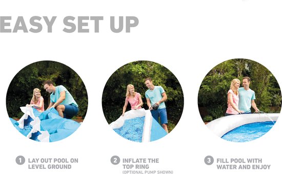 Piscine gonflable Intex Easy Set - Ø 183 x 51 cm