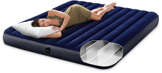 Matelas gonflable Intex King Dura-Beam Classic Downy - 203 x 183 x 22 cm