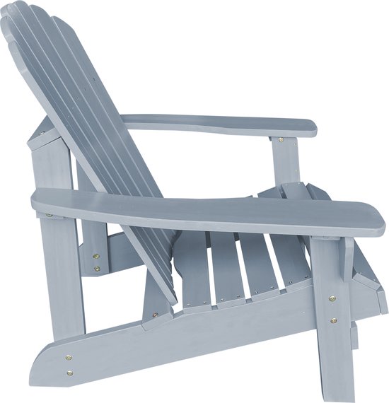 Chaise AXI Carmen Adirondack – Chaise de détente en bois avec accoudoirs – Dossier haut - 90,5 x 78,4 x 93 cm