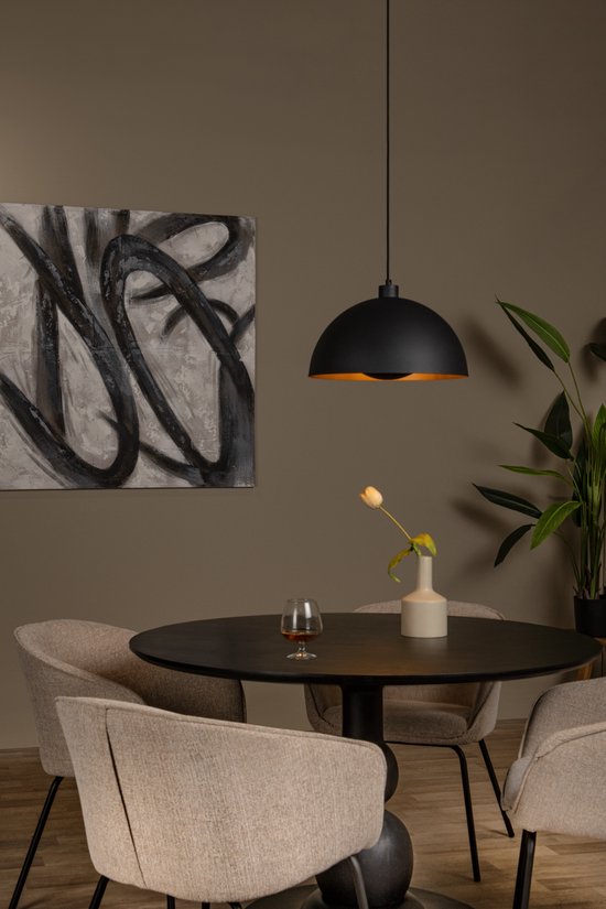 Lucide SIEMON - Suspension - Ø 40 cm - 1xE27 - Noir