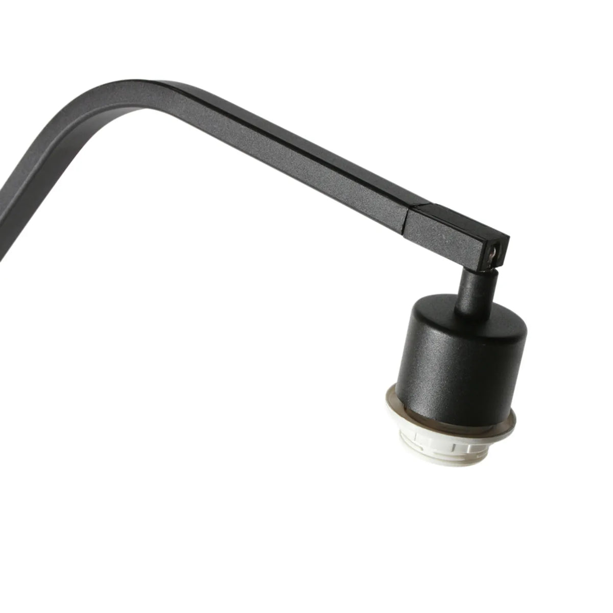 Lampe sur pied Anne Zigzag noire - Intensité réglable - Design moderne - Économe en énergie