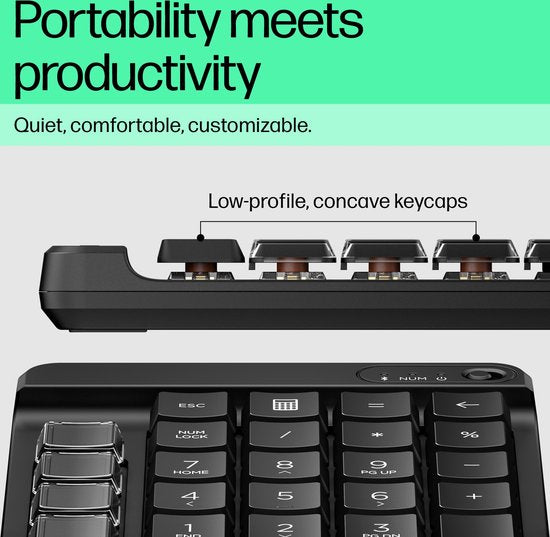 Clavier sans fil HP 435, espagnol, noir, QWERTY espagnol