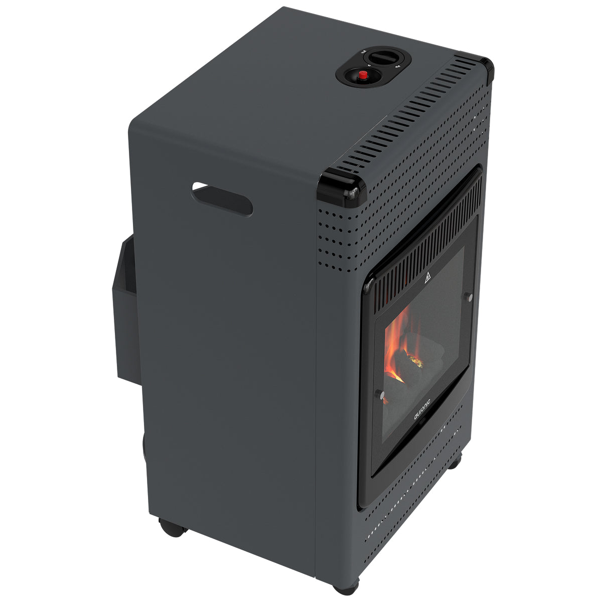 Chauffage à gaz portable Auronic – 3 400 W – Effet flamme – 2 réglages de chaleur – Jusqu'à 50 m²