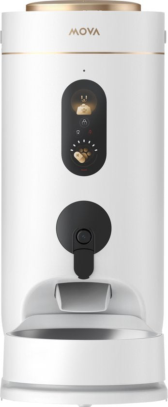 NutriPal 10 Ultra – Mangeoire automatique intelligente pour chats avec caméra HD, commande via application – 4 L – Blanc
