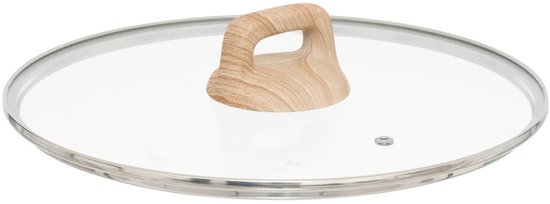 Casserole 5Five avec couvercle en verre - Compatible avec tous les types de plaques de cuisson - vert/beige - D28 x H13 cm - Sauteuse