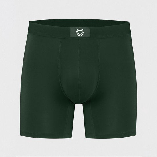 Boxer anti-transpiration Fibershirts - Bande anti-transpiration intégrée - MicroModal respirant - Anti-transpiration - Homme - Taille XXL - Vert