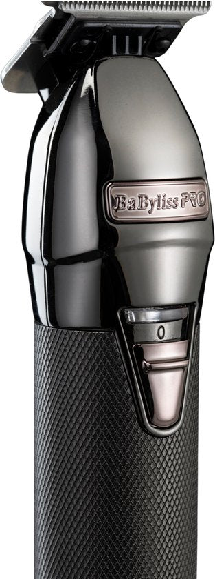 BaBylissPRO 4Artists SkeletonFX Gunsteel Trimmer FX7870GSE - Lame en T en acier japonais de 1,6 mm - 7 200 tr/min - Réservé aux professionnels