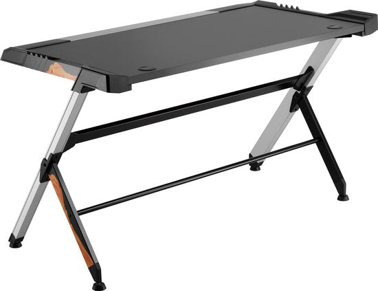 Bureau gaming - avec éclairage LED - 130 cm de large
