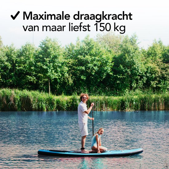 Brixy SUP Board - Inflatable Paddle Board - Set complet - 305 cm - Max. 150 kg - Bleu