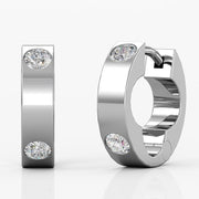 Yolora Elgance Boucles d'oreilles avec cristaux Kalpa Camaka - Argent - Plaqué or blanc 18K - Boucles d'oreilles femme - Bijoux - Coffret cadeau de luxe - Coffret cadeau - Coffret cadeau exclusif - Bel emballage cadeau