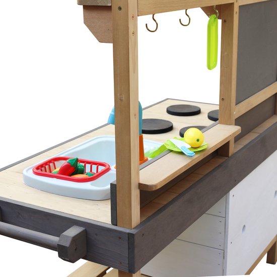 AXI Rosa Cuisine de jeu « Sable et eau » grande taille - 17 accessoires inclus - Cuisine de jeu « Boue »