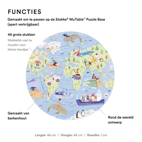 Puzzle Stokke® MUtable™ V2 - Le tour du monde