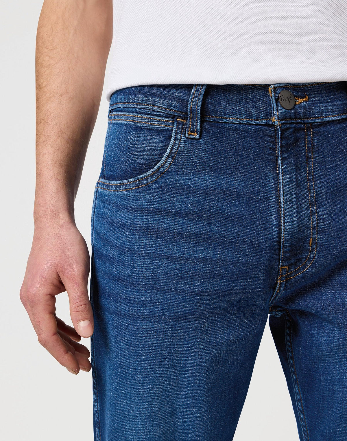Jean Wrangler Greensboro pour homme - coupe droite classique - bleu - 40/42