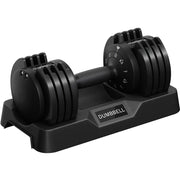 Haltère réglable Yaheetech 2-12 kg, réglage rapide, noir