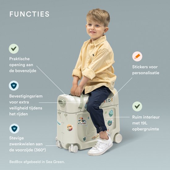 JetKids by Stokke BedBox – Valise à roulettes pour enfants « hazy lilac »