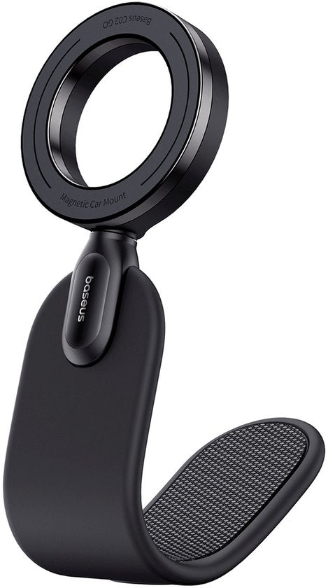 Baseus C02 Go - Support magnétique pour téléphone à fixer sur le tableau de bord - Compatible avec MagSafe - Pliable - Réglable - Noir