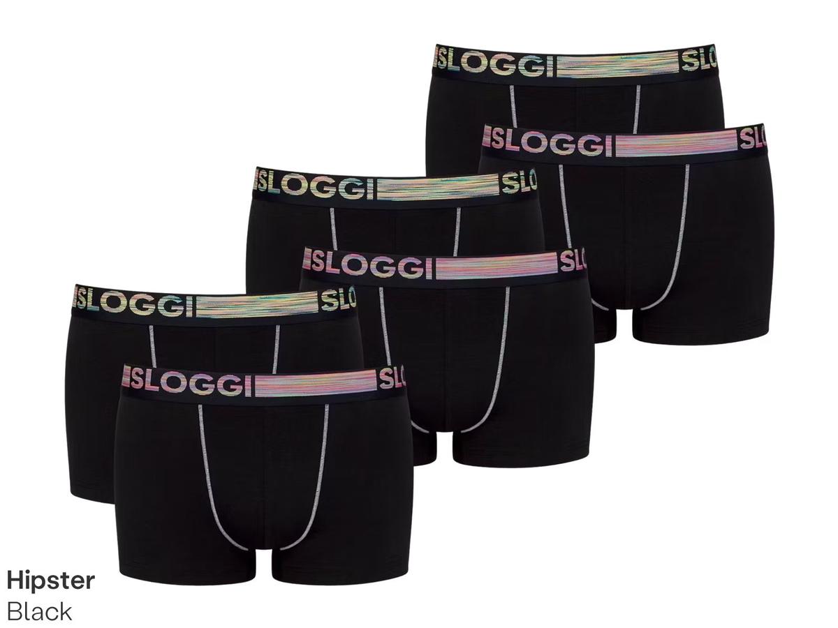 Shorty Sloggi Go ABC Natural - lot de 6 - taille L - Noir