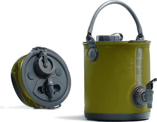 Colapz 2-en-1 : réservoir d'eau pliable avec robinet - bidon d'eau de camping portable