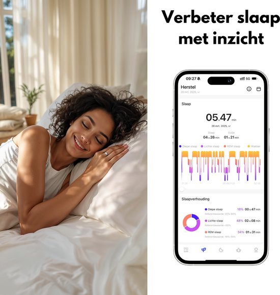 Focus® S2 Smart Ring - Argent - Taille 8 - AI Coach - Fréquence cardiaque - Cycle menstruel - Moniteur de sommeil - Score de récupération - Smart Ring - Performance sportive - Podomètre - Etanchéité IP68 - Mesure de l'O2 - Femmes - Hommes - Wearables - Et