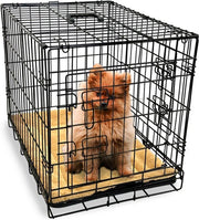 Gopets Dog Bench Foldable S - Banc - Pour chiens - Coussin pour chien inclus - 2 portes - 61 x 43 x 48 cm