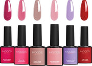 Moods Gellac 6-Piece Set - Vernis à ongles en gel - 8ML - Secret Dreams - Gellac - Nails - Gel Polish Starter Pack - Chic Colours