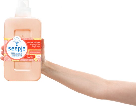 Adoucissant Seepje au bois de santal et à la pêche - 30 lavages - 750 ml