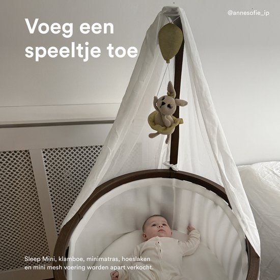 Tige Stokke Sleepi Drape Rod V3, Warm Brown - Fabriquée en hêtre massif - Compatible avec les modèles Stokke Sleepi Bed et Mini