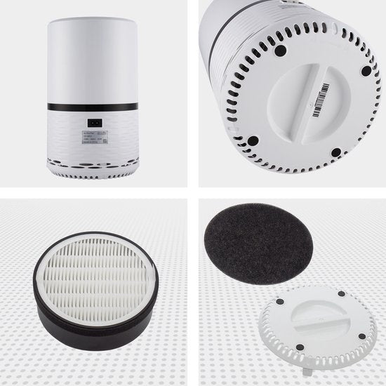 Auronic Air Purifier - Purificateur d'air avec filtre HEPA - Elimine 99.97% - 25W - 3 étapes - Blanc