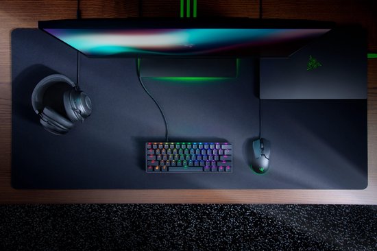 Razer Huntsman Mini - Clavier gaming - Commutateurs Red linéaires - RGB - Disposition 60 % - QWERTY - Noir