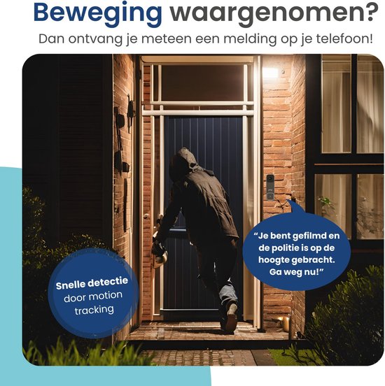 Gologi Video Doorbell - Sonnette intelligente avec caméra et WiFi - Qualité vidéo HD - Sans fil sur batterie - Support mural et carillon inclus - Vision nocturne - Résistant à l'eau - Noir