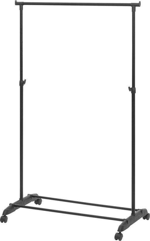 Portemanteau 5Five à une seule tringle - plastique/métal - noir - 80 x 42 x 160 cm