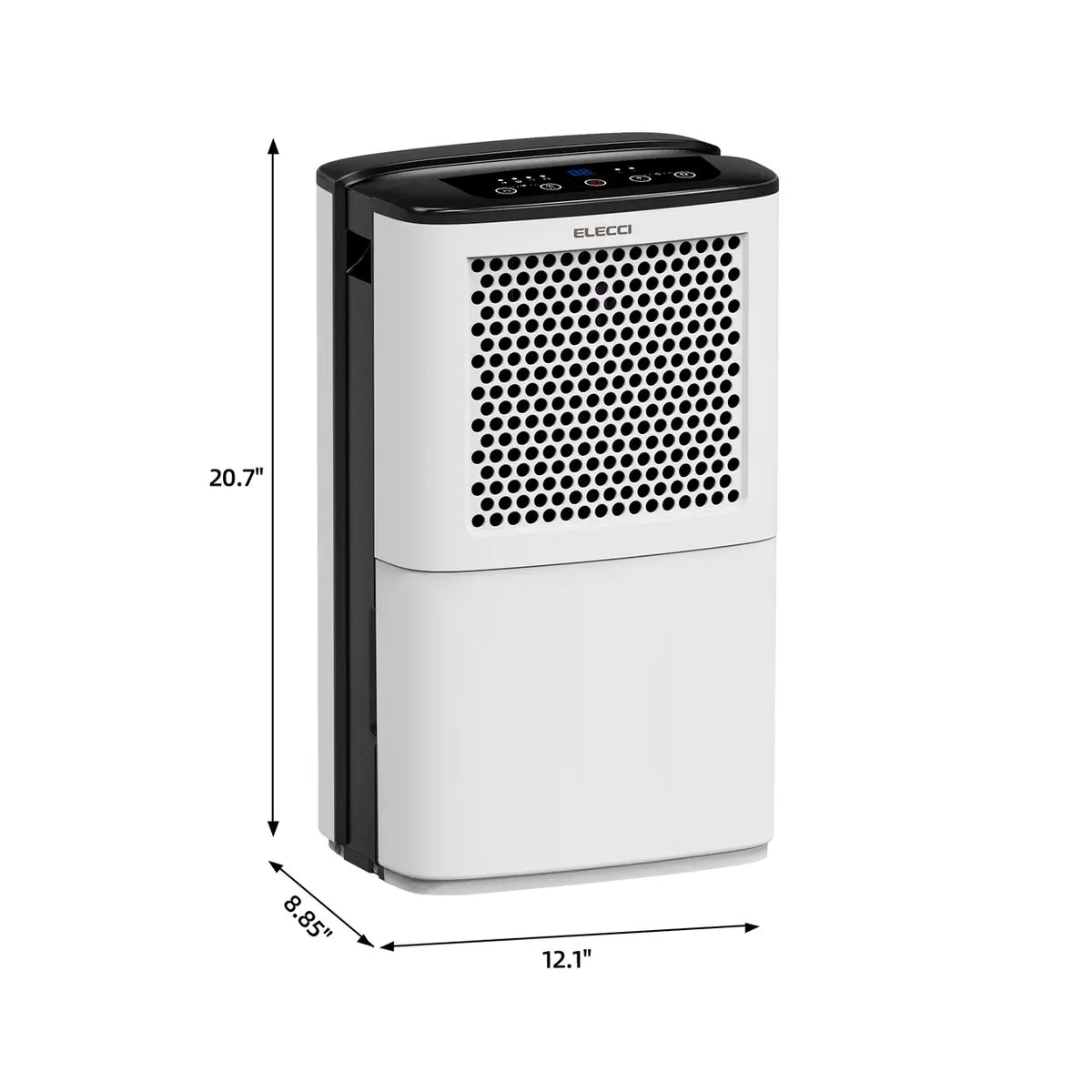 Déshumidificateur ELECCI 12 l/jour - réservoir d'eau de 3,8 l - R290