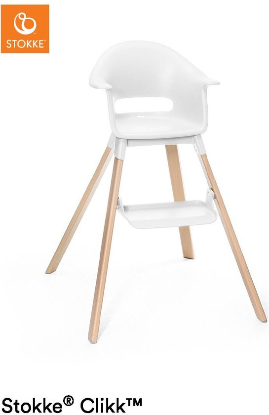 Chaise haute Stokke Clikk - Blanche