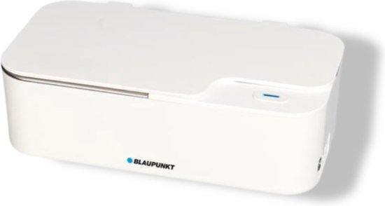 Blaupunkt Nettoyeur à ultrasons, 450 ml, 15 W, 48 kHz, blanc, pour un nettoyage précis des bijoux, lunettes, pièces de monnaie, clés,...