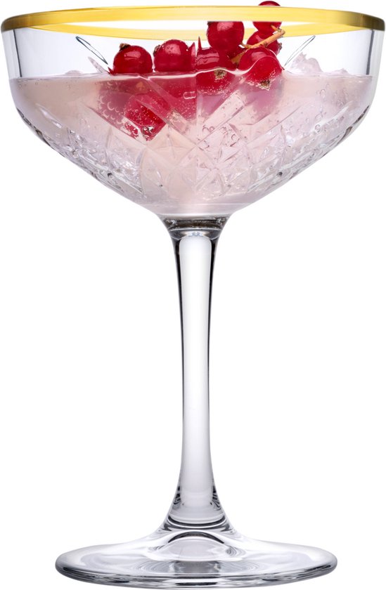 Pasabahce - Coupe à champagne - Timeless - 25,5 cl - Lot de coupes à champagne - 4 pièces
