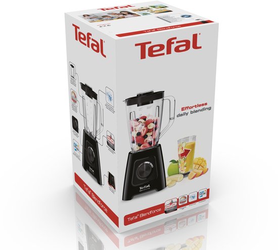 Tefal BlendForce II BL4208 - Mixeur - 1,25 L - 600 W - Appareil à smoothies - Fonction « Pulse »