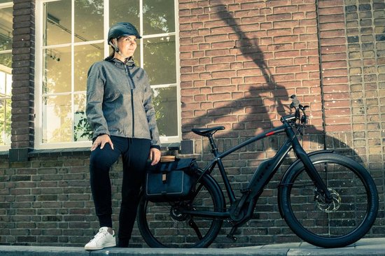 Casque de vélo Polisport E'City pour vélo électrique - Taille M (54-59 cm) - Noir